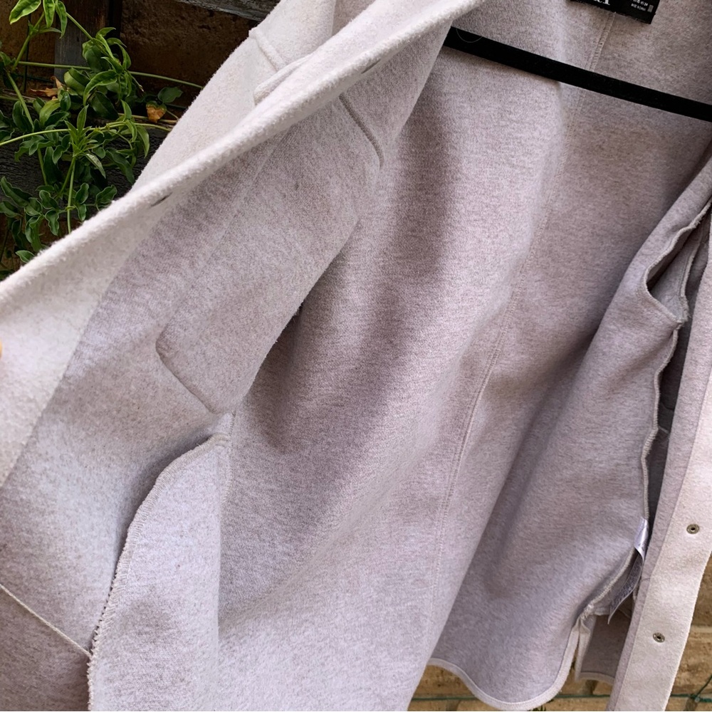 Zara Light Beige structured Shacket Jacket - Picture 7 of 8